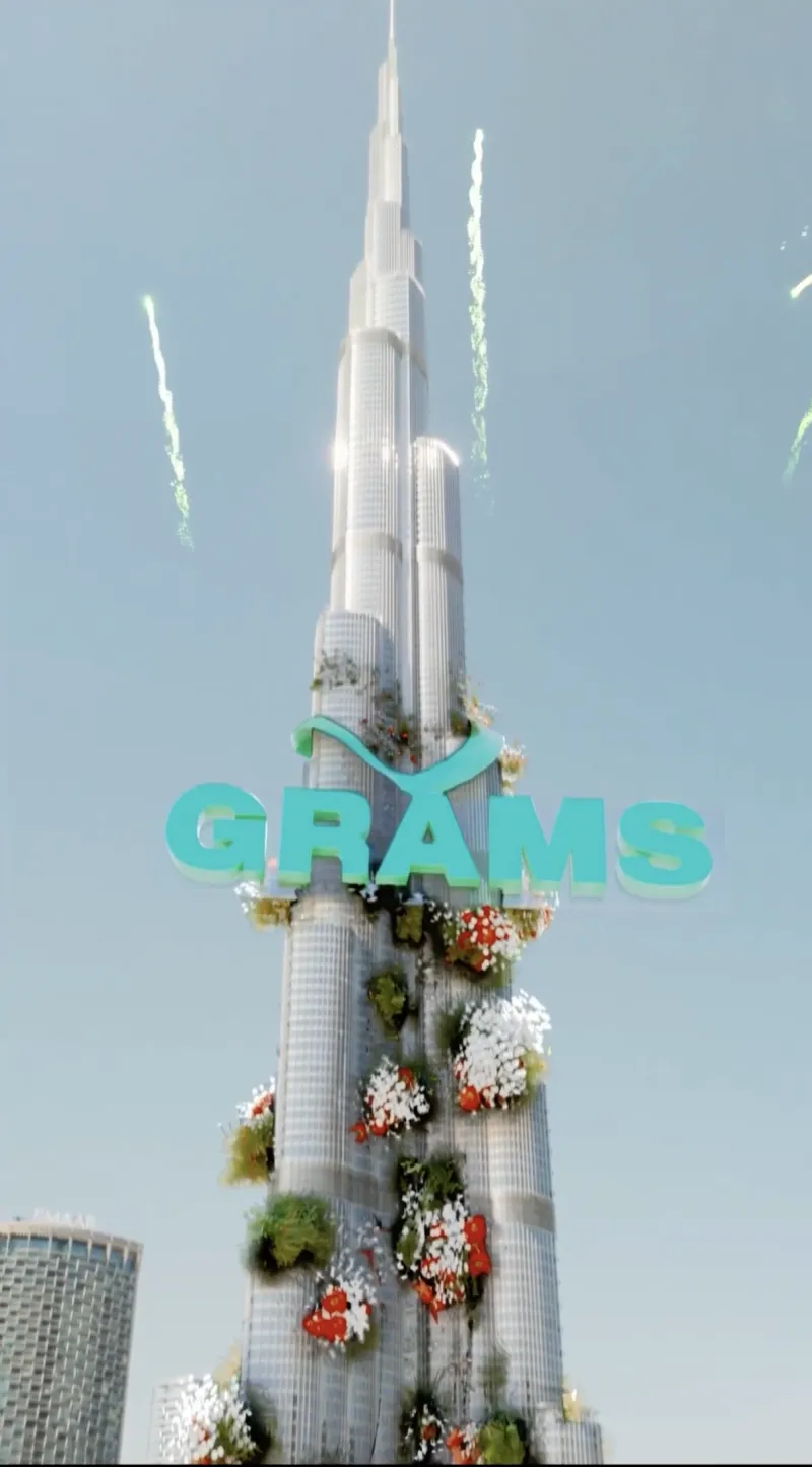 Hundo x GRAMS CGI creative