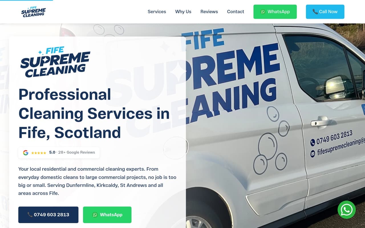 Fife Supreme Cleaning website