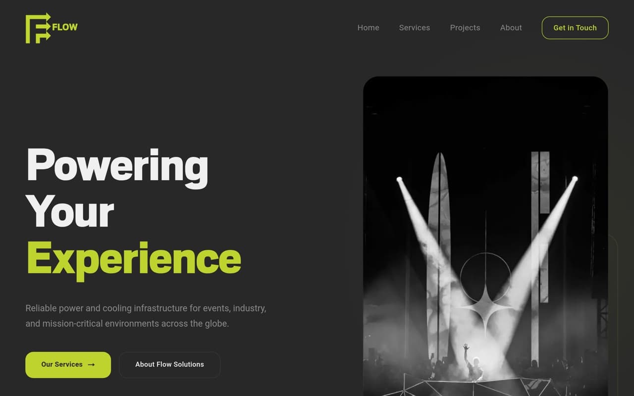 Flow Solutions website