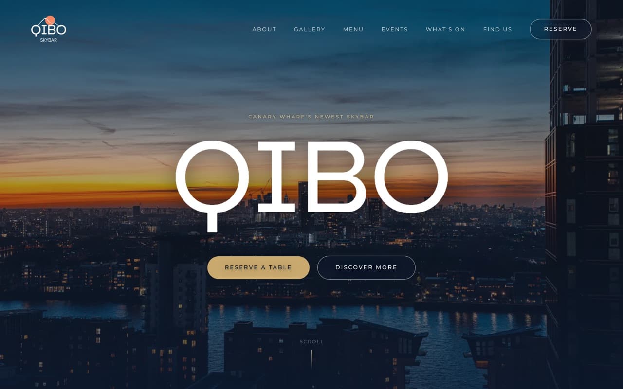 Qibo Skybar website