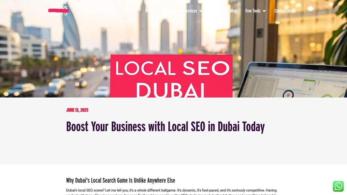 Boost Your Business with Local SEO in Dubai Today